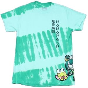 My Hero Academia Sanrio Hello Kitty And FriendTie Dye Green T Shirt Size Medium
